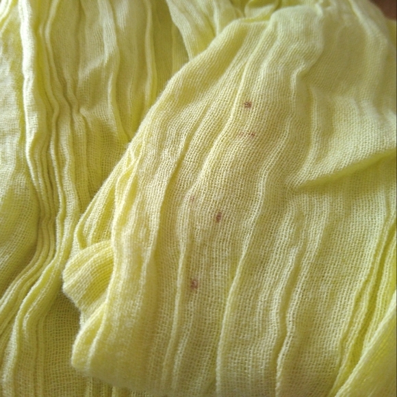J. CREW Solid Yellow Cotton Wrap or Scarf - Picture 6 of 6